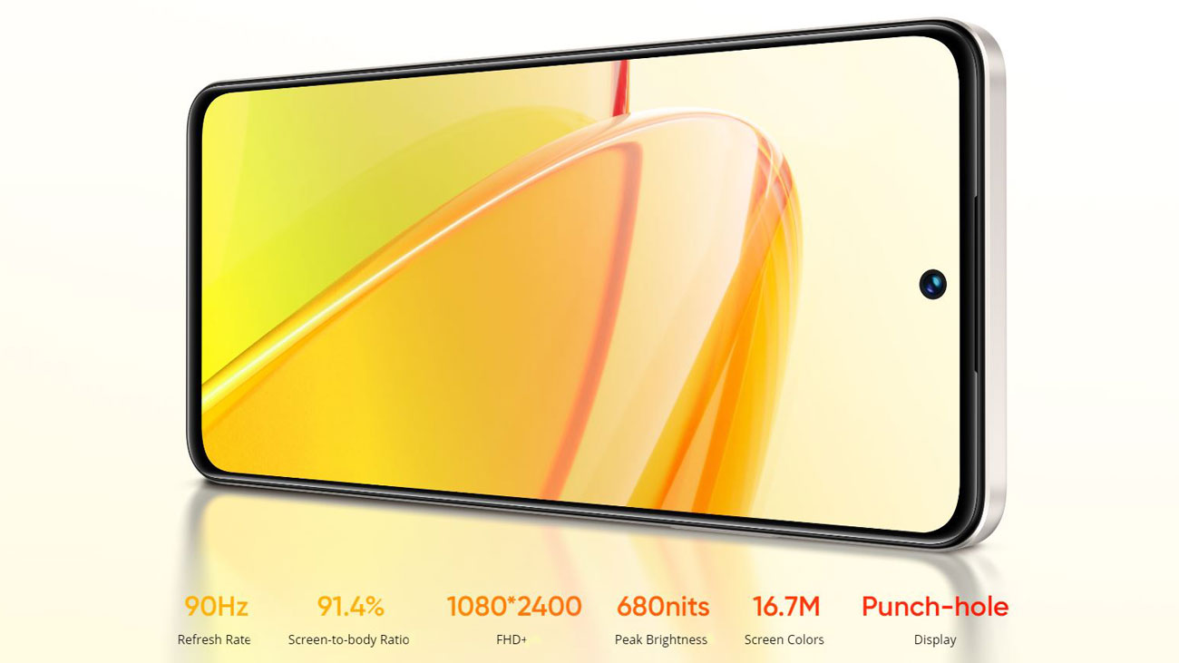 صفحه نمایش گوشی ریلمی realme C55