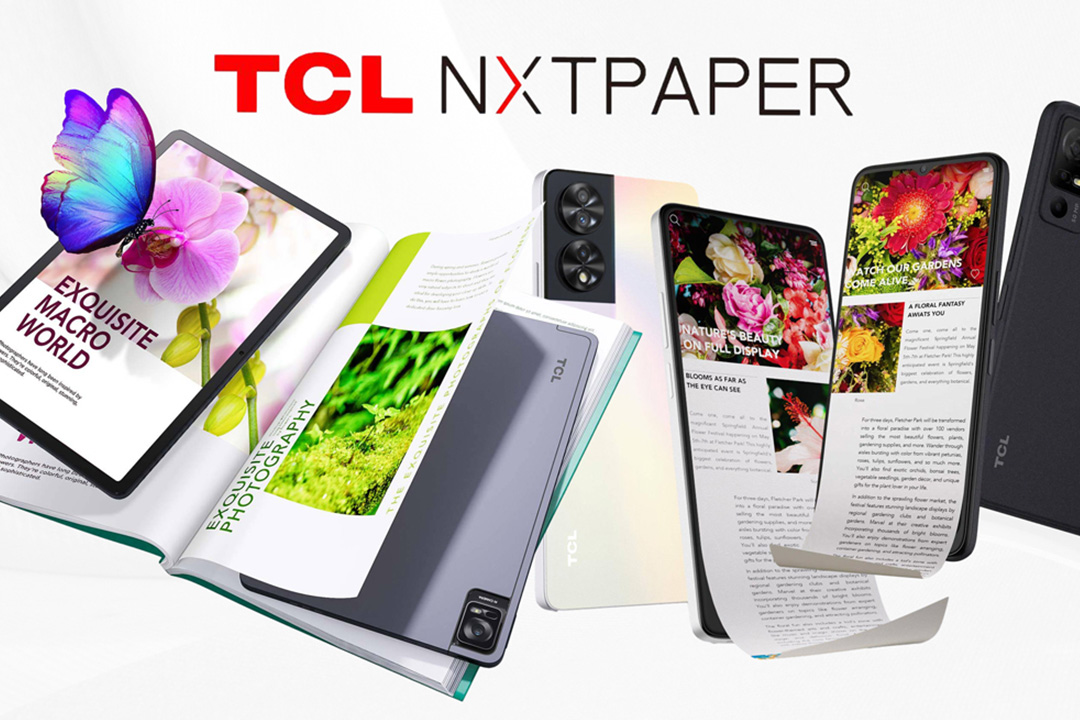 گوشی و تبلت تی سی ال با نمایشگر NXTPAPER