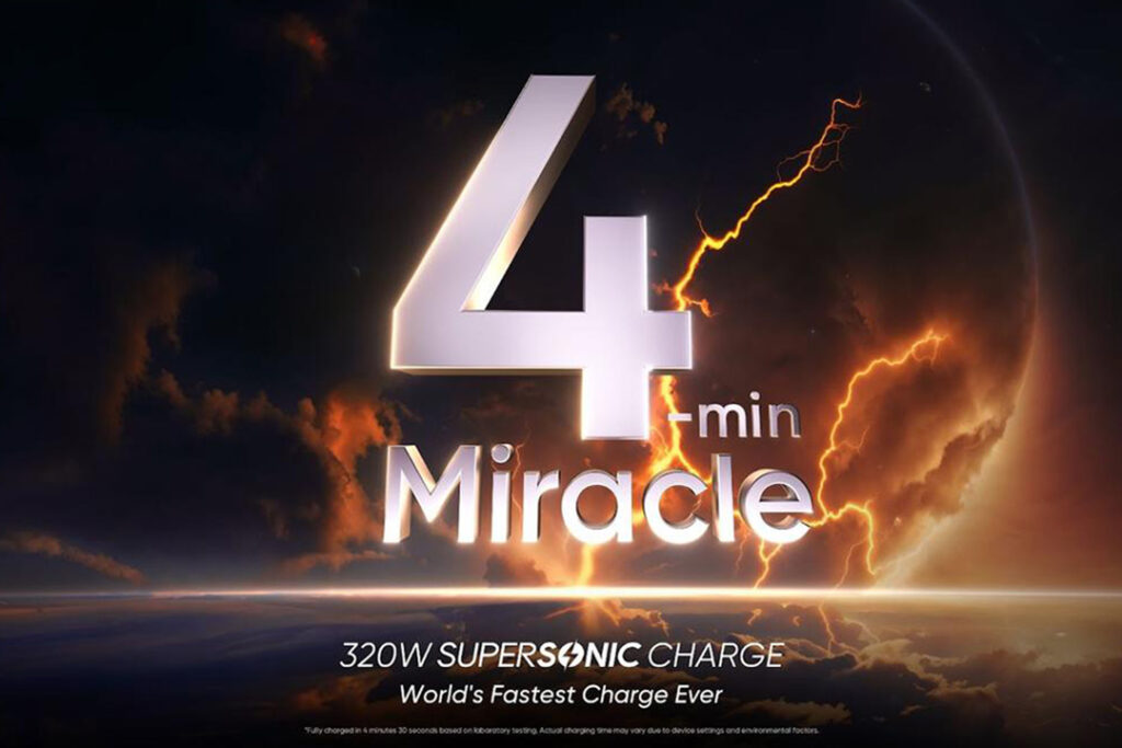 realme-supersonic-320w-1 فناوری شارژ سریع 320 وات ریلمی
