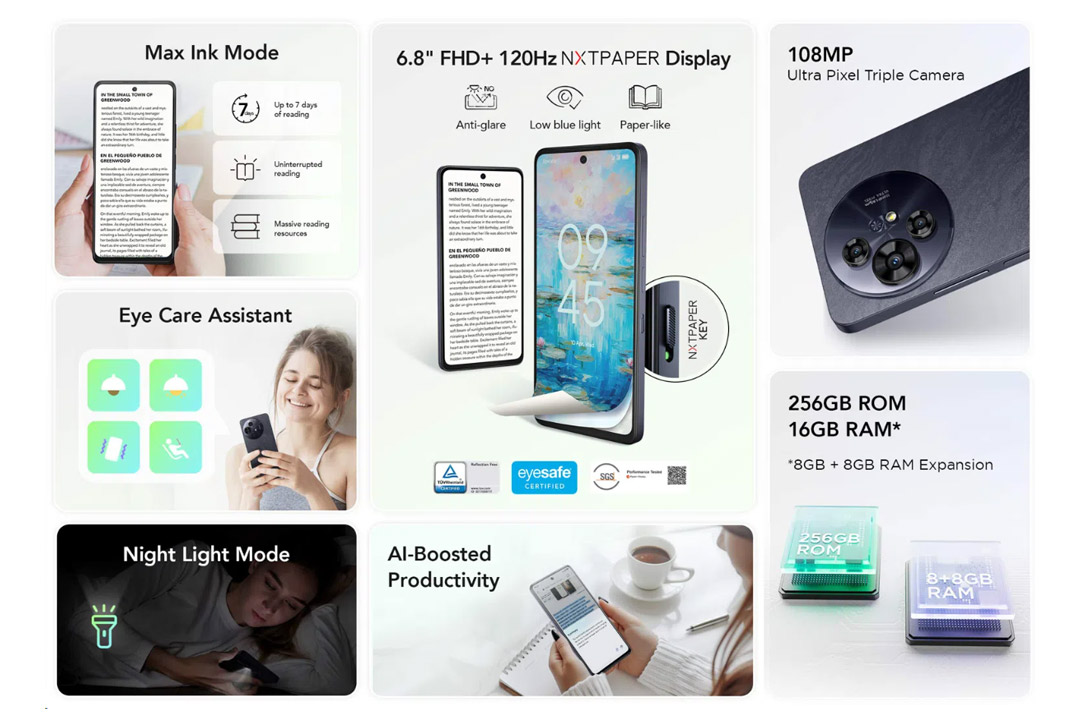 مشخصات فنی گوشی TCL 50 NXTPAPER 5G