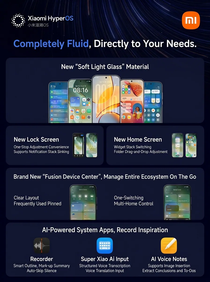 ویژگی های HyperOS 4 شیائومی